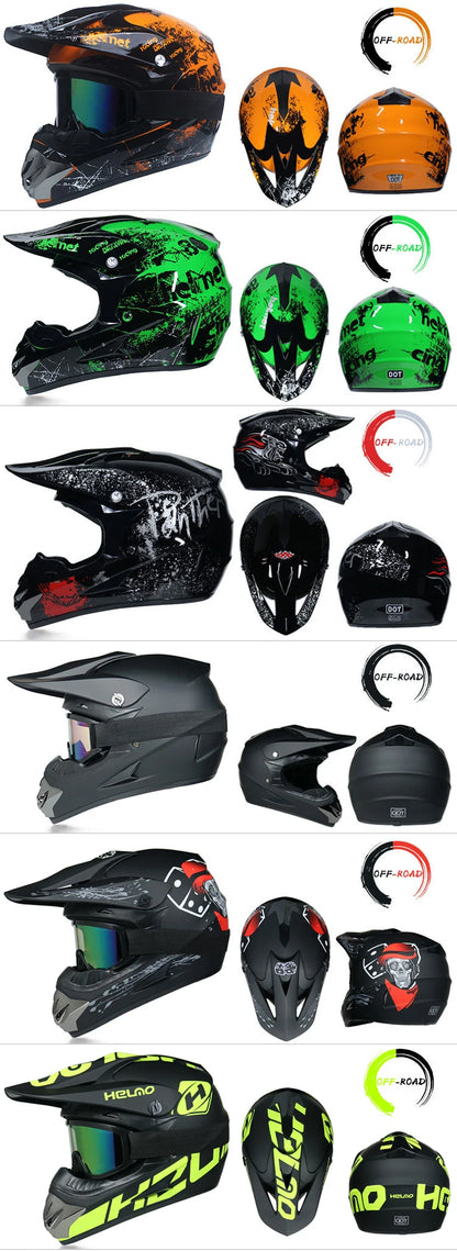 Children's Off-Road Motorcycle Helmet - Bike Downhill AM DH Cross & Motocross Capacete Casco for Kids