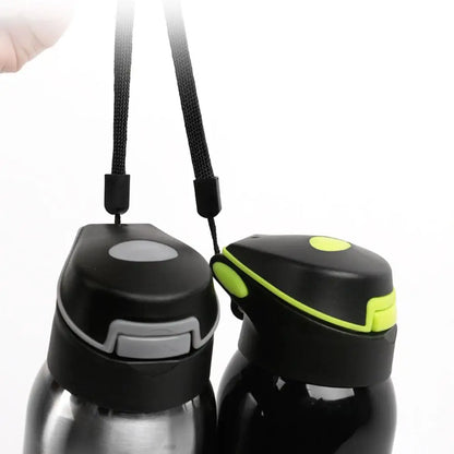 Mountain Bike Water Bottle 500ml | Cycling Thermos Sports Bottle | Aluminum Alloy Kettle for Warm Keeping | Bicycle Hydration Cup 0.5L