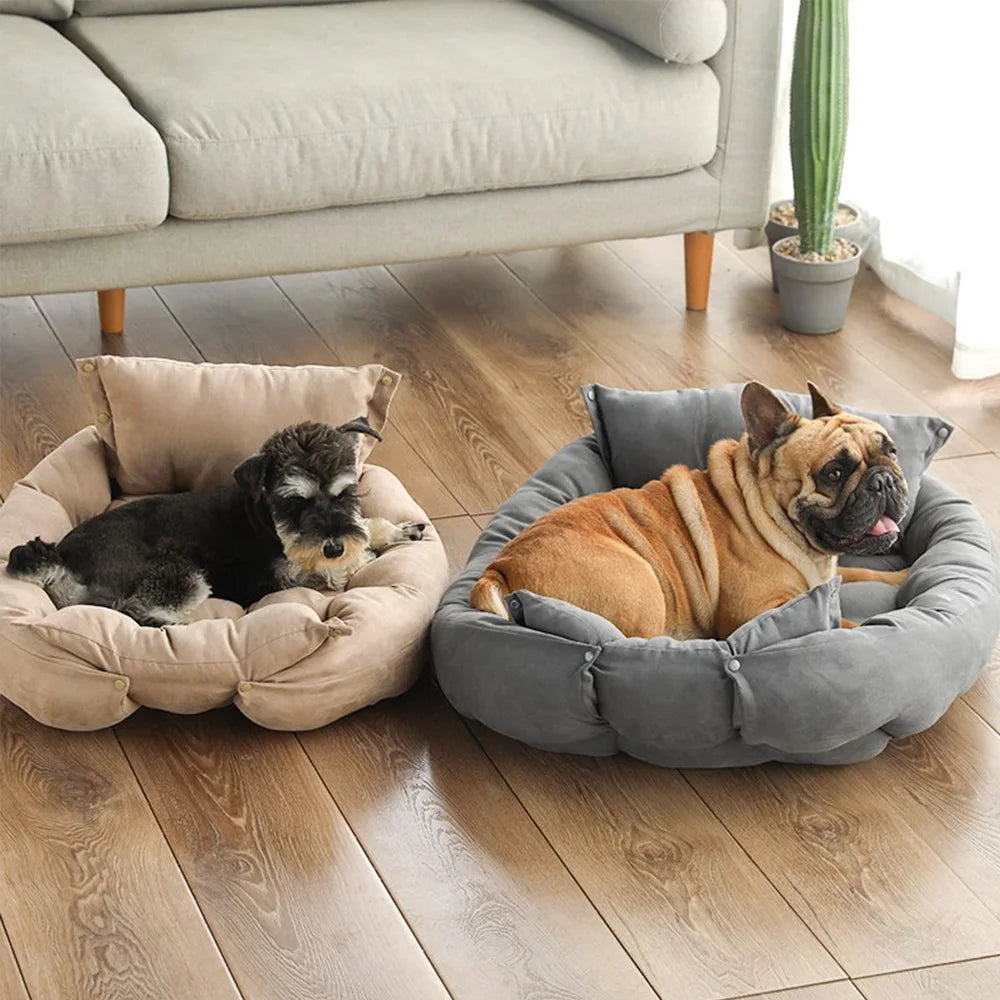 3-in-1 Multifunction Pet Bed – Soft Dog & Cat Cushion, Warm Winter Sofa Nest for Puppies & Kittens