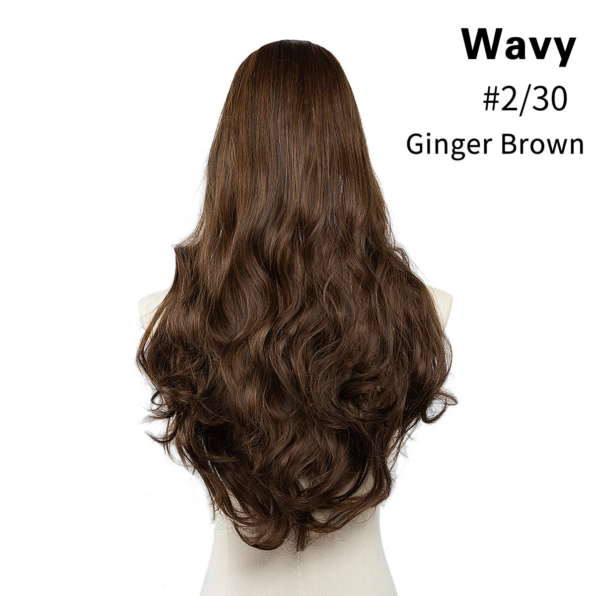 Synthetic U-Part Clip-in Hair Extensions – Long, Straight, Thick Blonde Hairpieces (16, 20, 24 Inch)