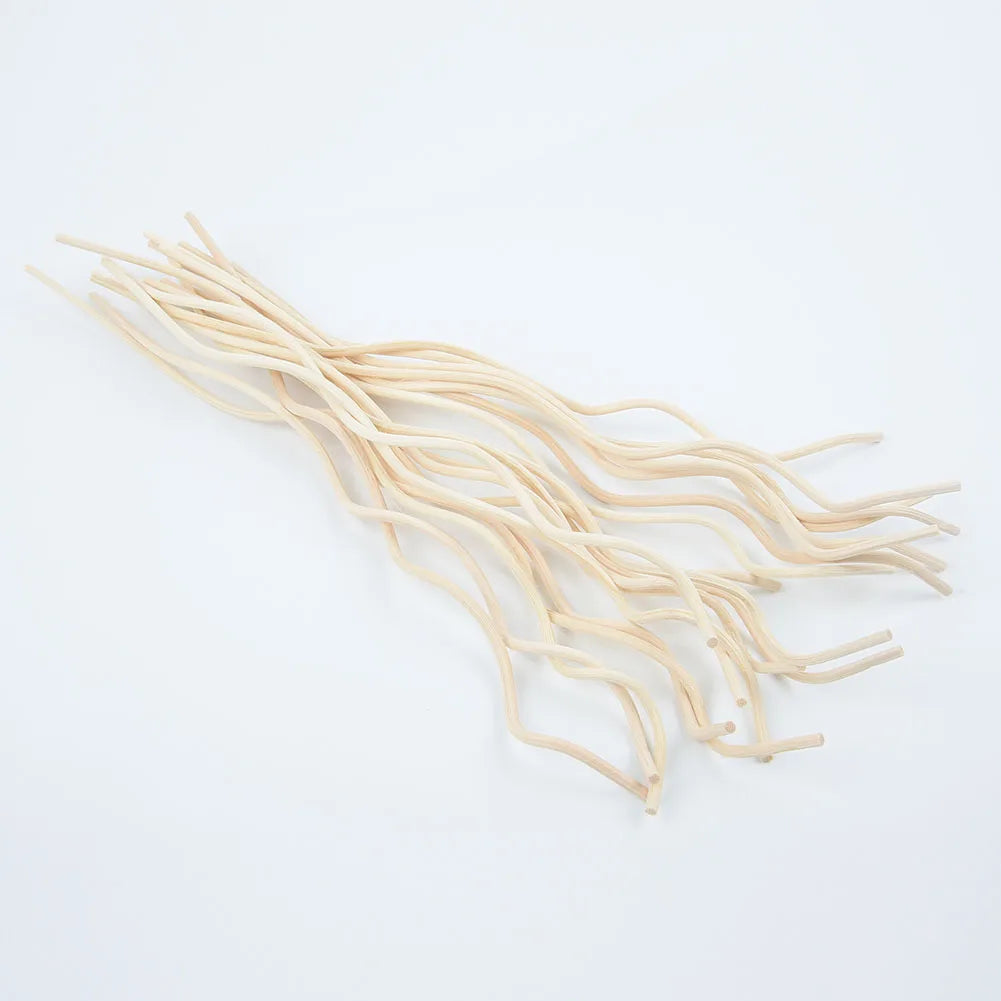 20PCS Diffuser Sticks – Long Wavy Rattan Reed Replacement for Fragrance Diffuser, Air Freshener Accessory