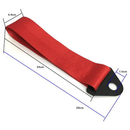 High-Strength Nylon Car Tow Strap - Universal JDM Racing Front & Rear Bumper Towing Accessory
