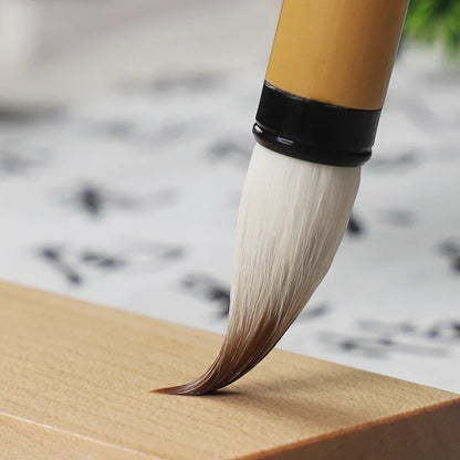 3Pcs Calligraphy Brush Set – Wool Hair Ink Painting Brushes for Traditional Watercolor, Drawing & Art Supplies