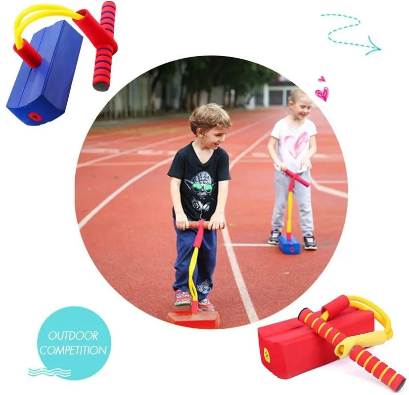 Foam Pogo Jumper for Kids: Outdoor Fun Toy Gift for Boys and Girls (3+) - Perfect Present for Autistic Kids and Children with Autism