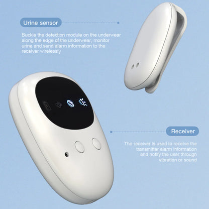 Wireless Bedwetting Alarm with Receiver - Pee Alarm for Kids, Potty Training & Elder Care (10-20M Range, Vibration Reminder)