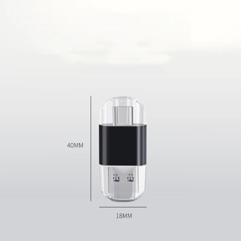 USB 2.0 Type-C Card Reader – SD, TF, MicroSD OTG Adapter for Huawei, Xiaomi, Android Phones & PC