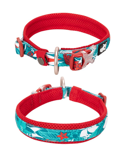 Truelove Floral Pet Collar – Padded Comfort Cushion, Camouflage Design for Small, Medium & Large Dogs, Outdoor Running Collar TLC5273