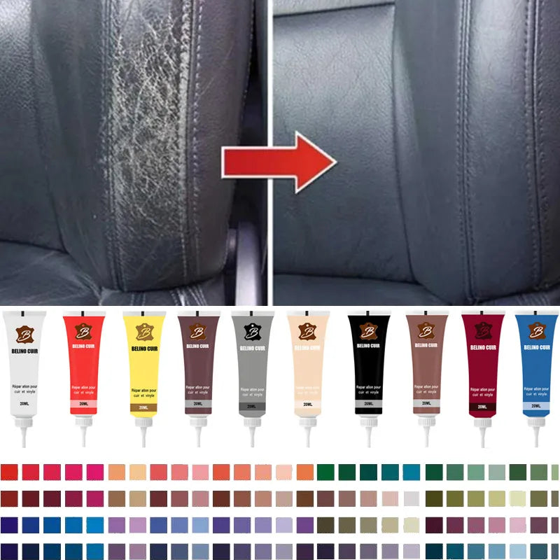 20ml Leather Repair Gel for Car Seats – Leather Finish Refurbishing Cream and Paint for Car Maintenance