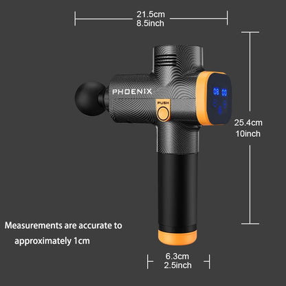 Phoenix A2 Massage Gun – Deep Tissue Muscle Relaxation, Handheld Portable Fascia Vibrator with Display