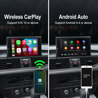 Carlinkit Wireless CarPlay Activator & Android Auto Wired USB Dongle AI Box with Bluetooth Charger & MirrorLink for Android Radio