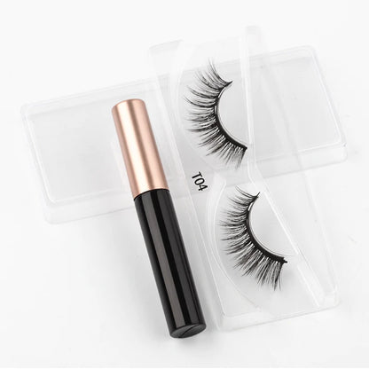 3D Magnetic Mink Eyelashes with Magnetic Eyeliner – Short False Lashes, Handmade, Long-Lasting Eye Makeup Tool