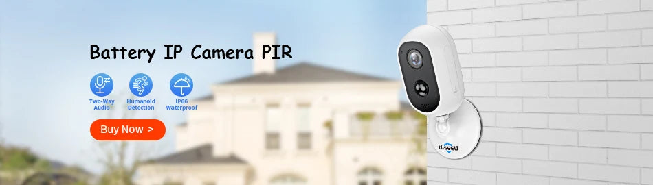 Hiseeu 10CH 5MP WiFi Security Camera System — H.265 NVR with Color Night Vision, Human Motion Detection & 2-Way Audio Outdoor Cameras