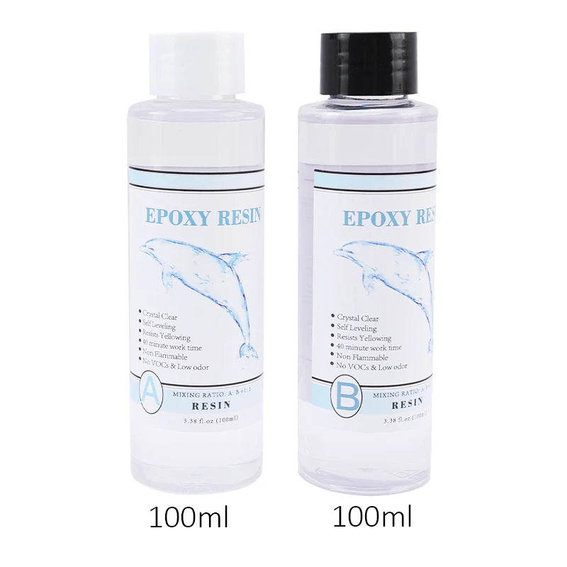 1:1 Clear Epoxy Resin Kit – Crystal Clear 2-Part Casting Resin Set with Measuring Cups, Stir Stick & Silicone Gloves for Art & DIY Crafts