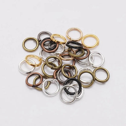 DIY Jewelry Jump Rings - 50-200pcs Split Ring Connectors 3-20mm for Handmade Accessories and Craft Making Supplies