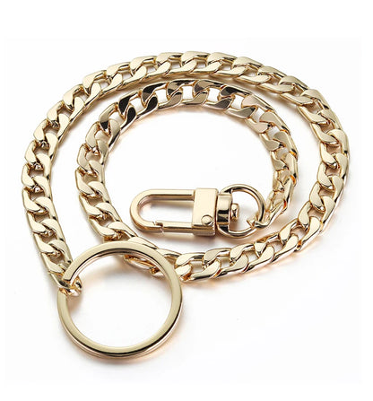 40cm Metal Key Chains – Wallet & Belt Chain for Hipster Pants, Hip Hop, Rock, Punk Street Style, Anti-Lost Keyring for Men (K404)