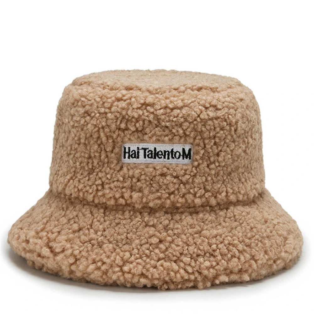 Unisex Winter Fleece Bucket Hat – Warm Cold-Resistant Fashionable Fisherman Cap with Sunshade