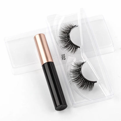 3D Magnetic Mink Eyelashes with Magnetic Eyeliner – Short False Lashes, Handmade, Long-Lasting Eye Makeup Tool
