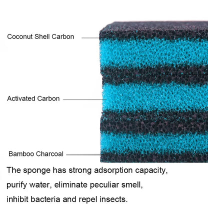 Super Thick Biochemical Aquarium Filter Cotton - Sponge Foam for Fish Tank, Bio Skimmer