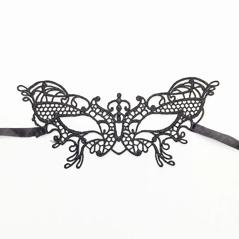 Sexy Lace Eye Mask for Women — Venetian Masquerade, Halloween & Carnival Half-Face Cosplay Party Mask