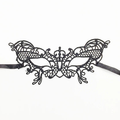 Sexy Lace Eye Mask for Women — Venetian Masquerade, Halloween & Carnival Half-Face Cosplay Party Mask