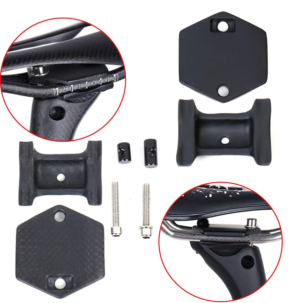 ELITAONE Carbon Fiber Bicycle Seat Post Base Cover Screw - Durable Replacement Part