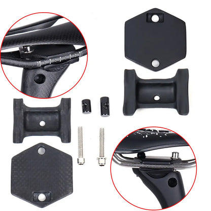 ELITAONE Carbon Fiber Bicycle Seat Post Base Cover Screw - Durable Replacement Part