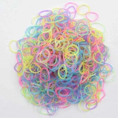 NICE! 600pcs Rainbow Loom Rubber Bands – DIY Bracelet Making Kit for Kids, Hair Ties, Xmas Gift 2021