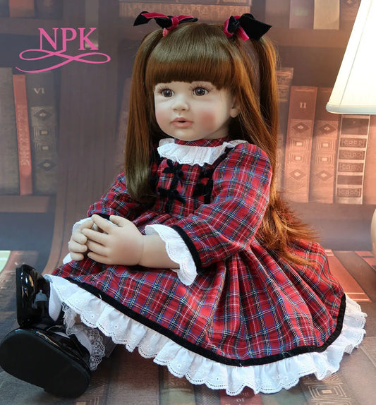 60cm Lifelike Reborn Toddler Doll – High-Quality Silicone Vinyl Princess Baby Girl Doll