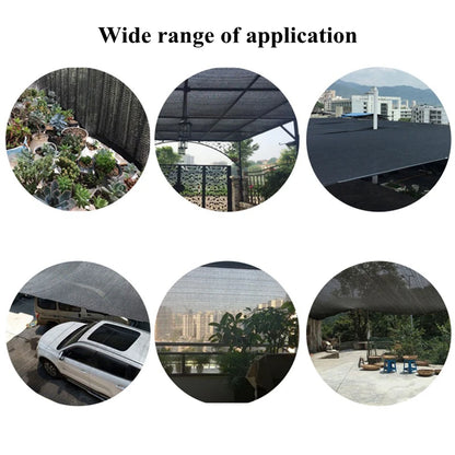 Black Anti-UV HDPE Sunshade Net - Garden Succulent Plant Shading Net for Outdoor Swimming Pool Cover - 3Pin 6Pin 12Pin Sun Shade