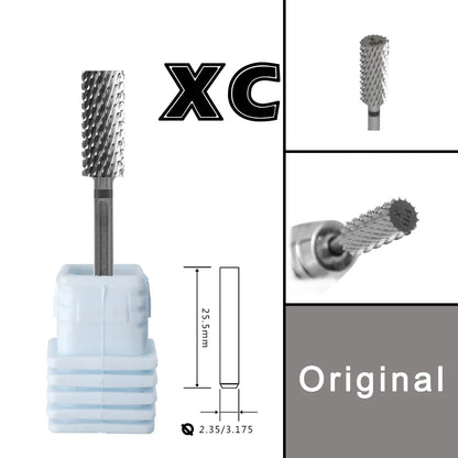 RolinStar 5.35 Small Barrel Silver Tungsten Steel Carbide Nail Drill Bits – Milling Cutter German Accessories
