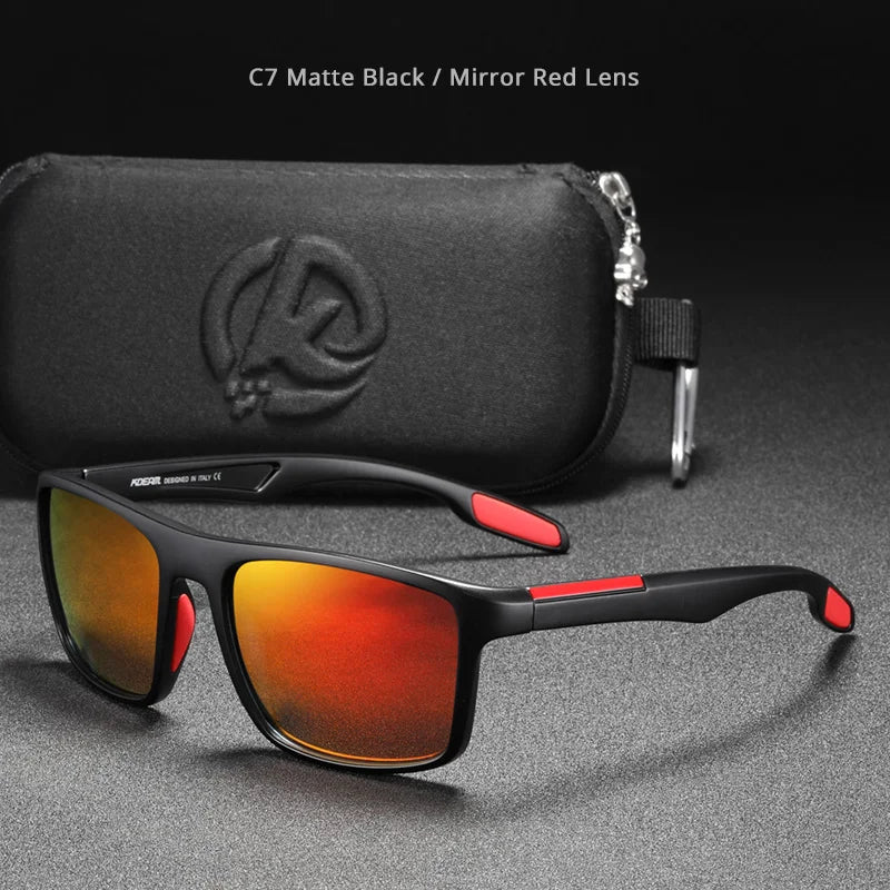 KDEAM Ultra-Light Polarized Sports Sunglasses for Men & Women – TAC 1.1mm Lens, Category 3 Driving Sun Glasses