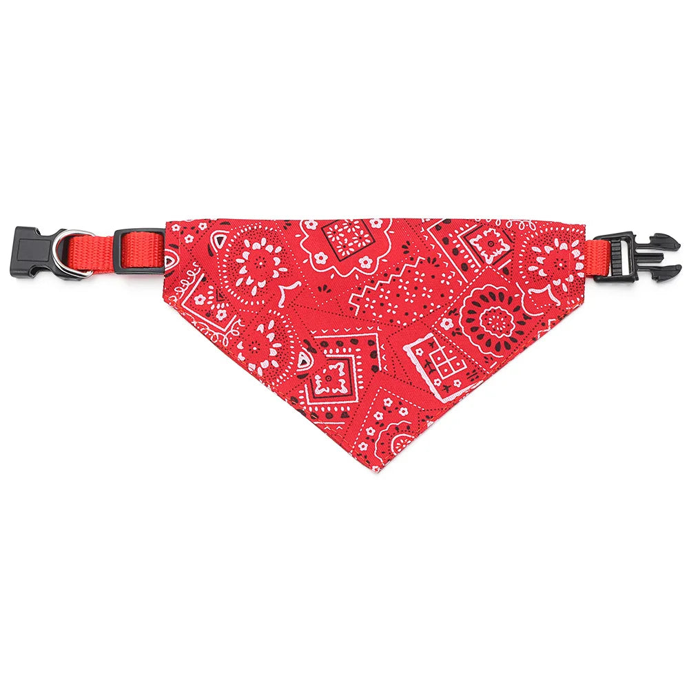 Adjustable Pet Bandana Collar – Washable Triangular Scarf Bib for Dogs & Cats, Birthday Party Dress-Up Neck Decor