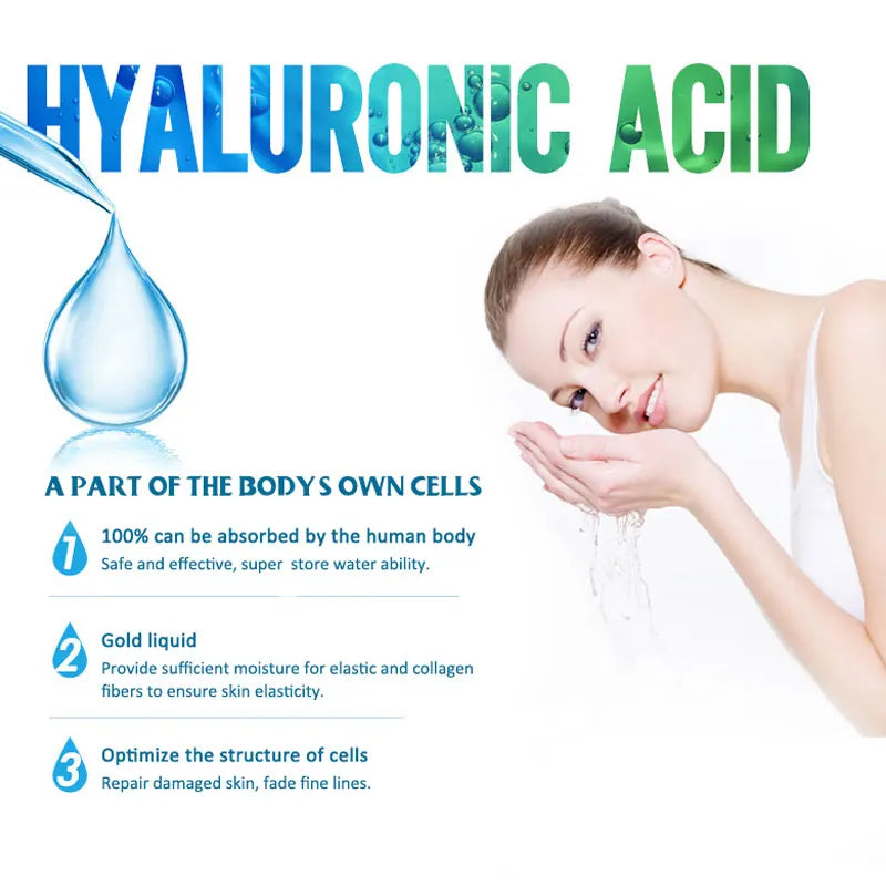 ARTISCARE Hyaluronic Acid Serum & VC Essence Cream - 10PCS Moisturizing Facial Care for Acne, Aging & Wrinkle Care