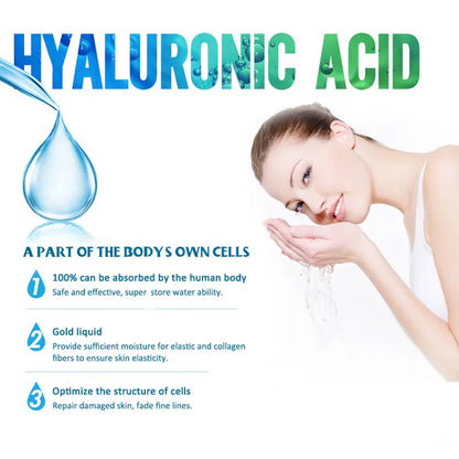 ARTISCARE Hyaluronic Acid Serum & VC Essence Cream - 10PCS Moisturizing Facial Care for Acne, Aging & Wrinkle Care