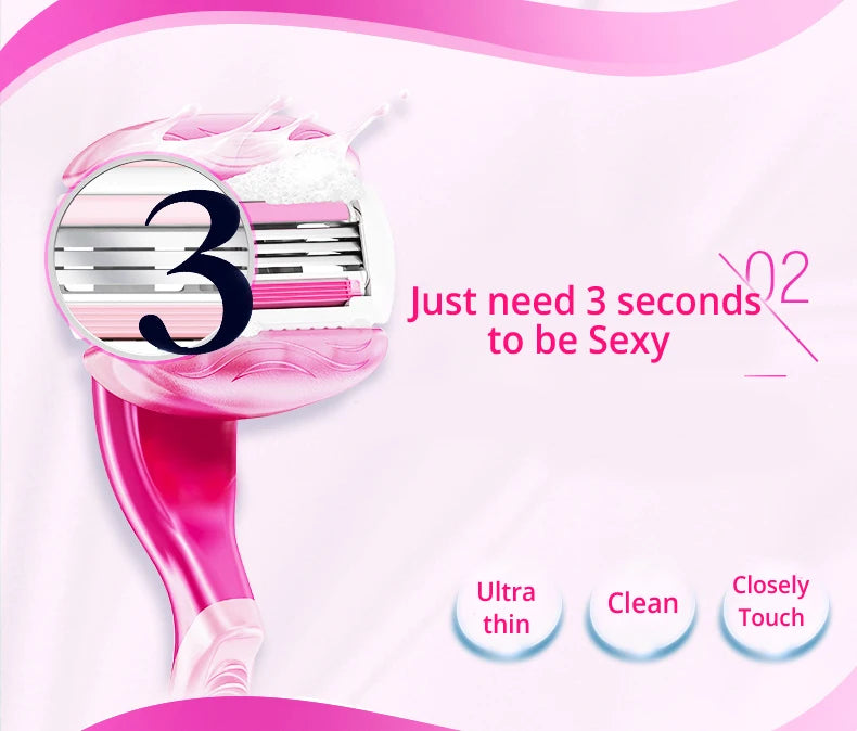 Gillette Venus Safety Razor for Women - 3/5 Blade Shaver for Face, Arms, Legs, and Hair Removal