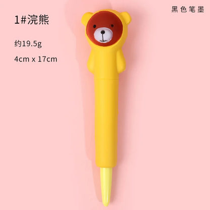 Cute Kawaii Slow-Rebound Gel Pen – Soft Sponge Stress Relief Pen for School, Office, and Creative Stationery
