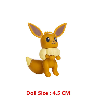 Pokemon 4-13cm Anime Figures – Pikachu, Mewtwo, Charmander, Blastoise Action Model Toy Gifts