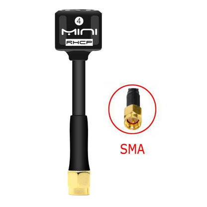 5.8G 4 RHCP Lollipop FPV Antenna – High Gain 2.8dBi SMA/RP-SMA/MMCX/UFL for Racing Drones