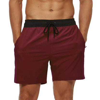 Men’s Summer Swim Shorts – Escatch Breathable Sport Board Shorts with Elastic Waist, Mesh Liner & Pockets Swimwear Beach Bermudas