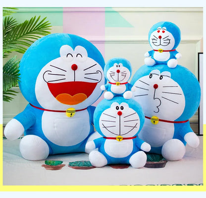 Anime Doraemon Kawaii Plush Toy – Soft Stuffed Animal Doll, Birthday Gift for Kids & Girlfriend