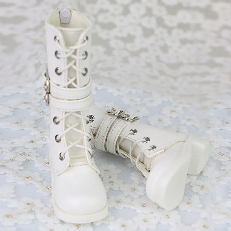 1/4 MSD & 1/3 SD BJD Leather Shoes – Fashion Martin High Boots for Dollfie, DREAM, MID, DK, SOOM, DOD Dolls