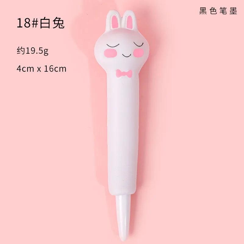 Cute Kawaii Slow-Rebound Gel Pen – Soft Sponge Stress Relief Pen for School, Office, and Creative Stationery
