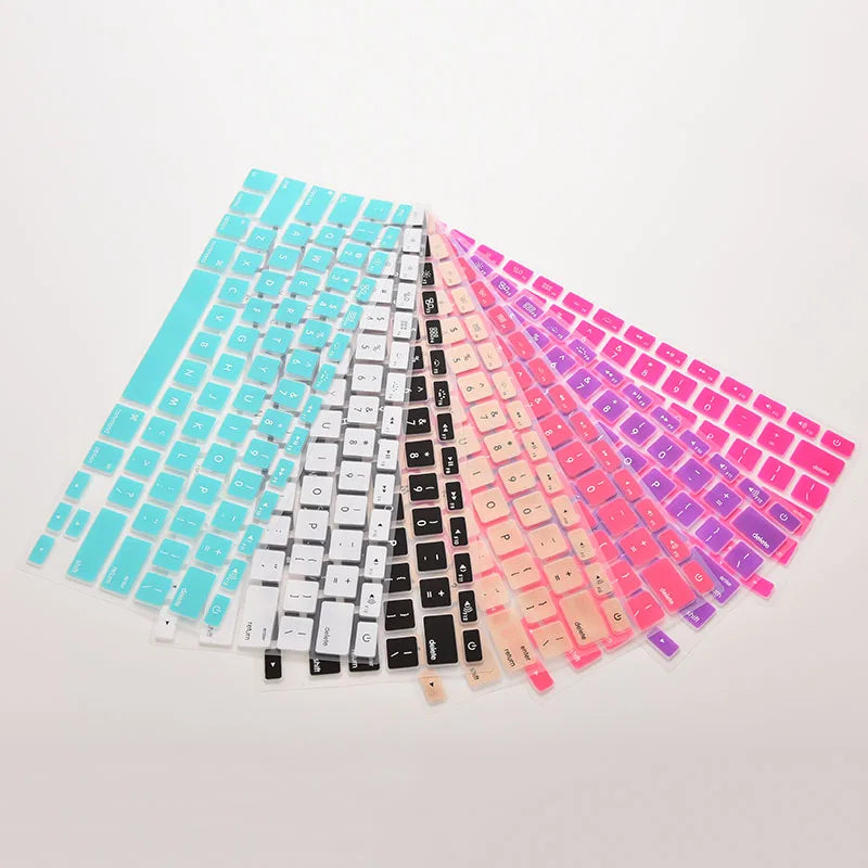 Colorful Silicone Keyboard Cover Sticker: Protector Film for Macbook Air 13 Pro 13 15 17 - 28.7cm X 11.9cm Keyboard Skin