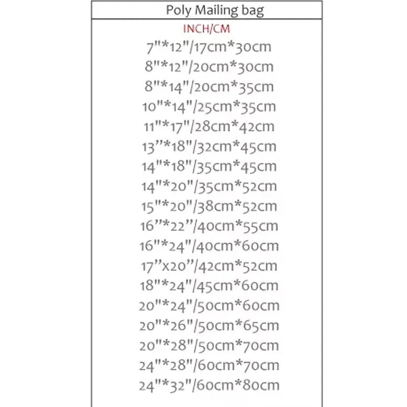 50PCS White Courier Bags – Self-Adhesive Plastic Mailing & Shipping Envelopes