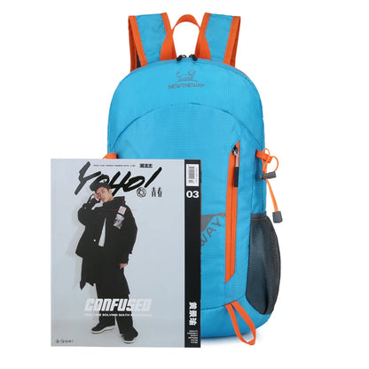 Ultralight Portable Foldable Backpack: 22L Mountaineering Bag for Outdoor Climbing, Cycling & Travel - Hiking Daypack