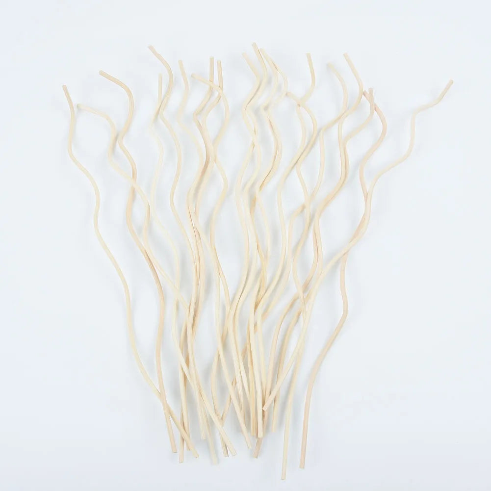20PCS Diffuser Sticks – Long Wavy Rattan Reed Replacement for Fragrance Diffuser, Air Freshener Accessory