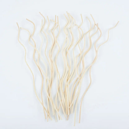 20PCS Diffuser Sticks – Long Wavy Rattan Reed Replacement for Fragrance Diffuser, Air Freshener Accessory