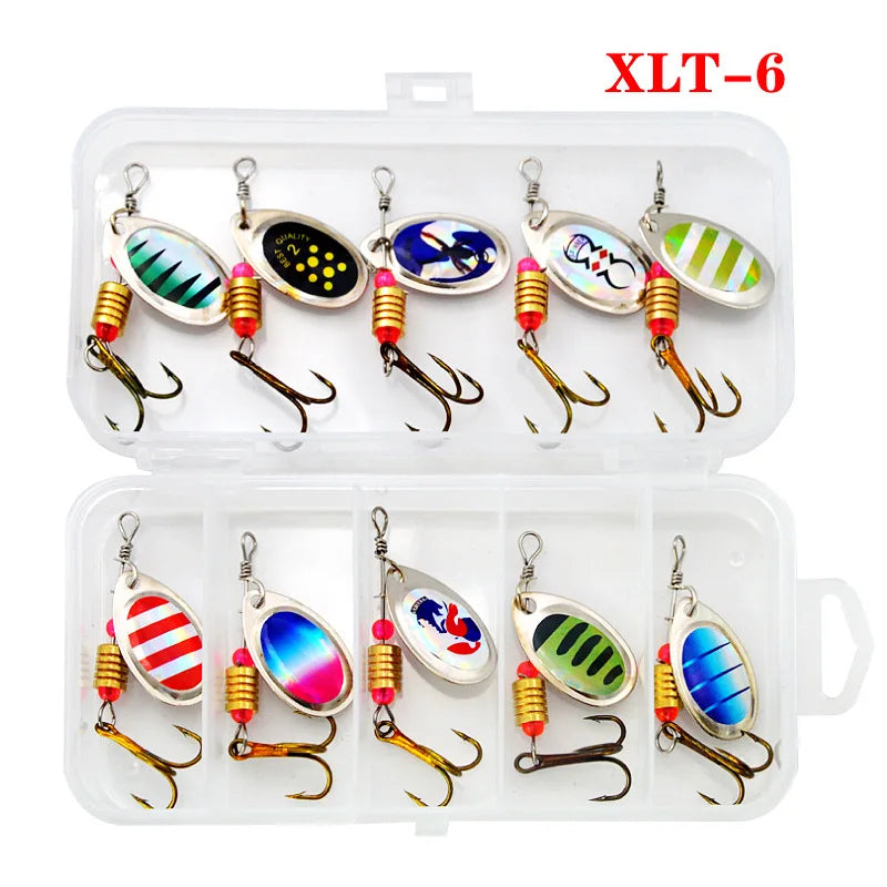 16pcs Metal Spoon Spinner Fishing Lure Set – Crankbaits & Wobblers for Pike, Artificial Bait Fishing Kit