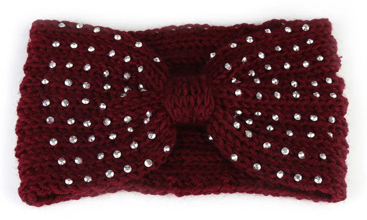 Women's Solid Color Knitted Headband – Elastic Twisted Turban Headwrap, Winter Hair Band for Girls, Fashion Hair Accessories