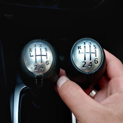 Upgrade Your Drive: 6-Speed Leather Gear Shift Knob Handleball - Compatible with Renault Megane MK3, Clio, Laguna, Nissan Interstar, Vauxhall Vivaro, Movano